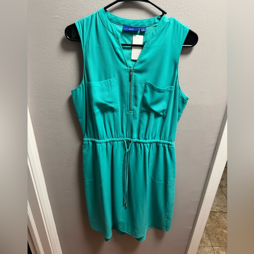 Apt. 9 Turquoise Sleeveless Dress with Zipper